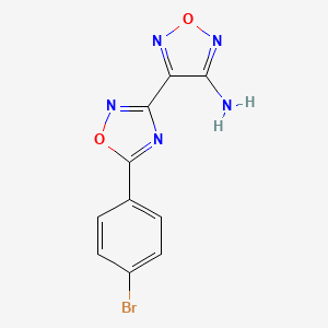 4-[5-(4-Bromophenyl)-1,2,4-oxadiazol-3-yl]-1,2,5-oxadiazol-3-amine