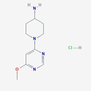 molecular formula C10H17ClN4O B1500689 1-(6-Methoxypyrimidin-4-yl)piperidin-4-amine hydrochloride CAS No. 1185315-37-0