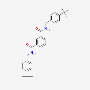 molecular formula C30H36N2O2 B15006894 N,N'-bis(4-tert-butylbenzyl)benzene-1,3-dicarboxamide 