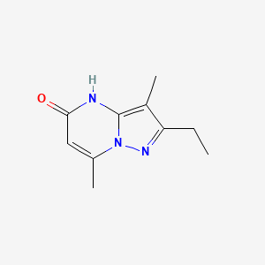 molecular formula C10H13N3O B15006929 2-Ethyl-3,7-dimethylpyrazolo[1,5-a]pyrimidin-5-ol 