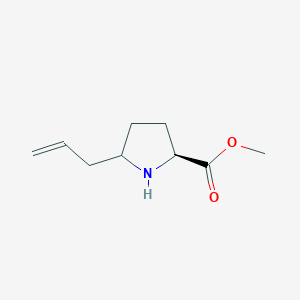 molecular formula C9H15NO2 B1500698 (2S)-Methyl 5-allylpyrrolidine-2-carboxylate CAS No. 637355-27-2