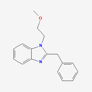 molecular formula C17H18N2O B15006994 1H-Benzoimidazole, 2-benzyl-1-(2-methoxyethyl)- 