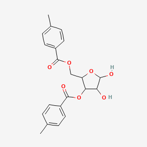 molecular formula C21H22O7 B15006999 3,5-bis-O-[(4-methylphenyl)carbonyl]pentofuranose 