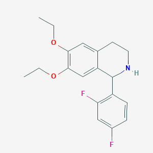 1-(2,4-Difluorophenyl)-6,7-diethoxy-1,2,3,4-tetrahydroisoquinoline