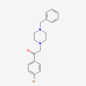 2-(4-Benzylpiperazin-1-yl)-1-(4-bromophenyl)ethanone