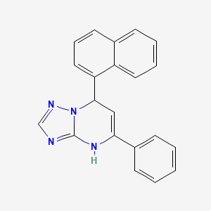 7-(Naphthalen-1-yl)-5-phenyl-4,7-dihydro[1,2,4]triazolo[1,5-a]pyrimidine