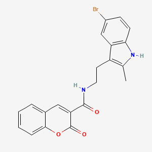 N-[2-(5-bromo-2-methyl-1H-indol-3-yl)ethyl]-2-oxo-2H-chromene-3-carboxamide