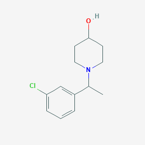 molecular formula C13H18ClNO B1500704 1-[1-(3-Chloro-phenyl)-ethyl]-piperidin-4-ol CAS No. 1146080-11-6