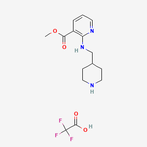 molecular formula C15H20F3N3O4 B1500708 2-[(Piperidin-4-ylmethyl)-amino]-nicotinicacidmethylester trifluoro-acetic acid CAS No. 1185317-13-8