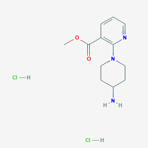 molecular formula C12H19Cl2N3O2 B1500709 Methyl 2-(4-aminopiperidin-1-yl)nicotinate dihydrochloride CAS No. 1185307-21-4