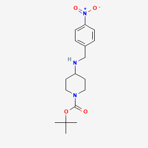 molecular formula C17H25N3O4 B1500713 4-(4-ニトロベンジルアミノ)ピペリジン-1-カルボン酸tert-ブチルエステル CAS No. 888944-25-0