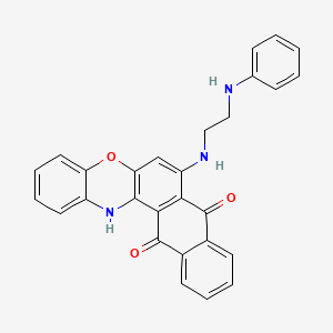 7-{[2-(phenylamino)ethyl]amino}-8H-naphtho[2,3-a]phenoxazine-8,13(14H)-dione