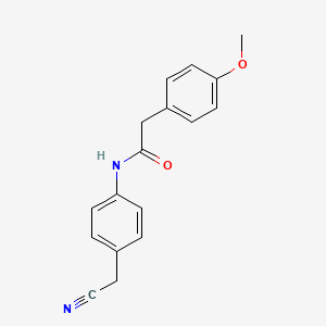 molecular formula C17H16N2O2 B15007149 N-[4-(cyanomethyl)phenyl]-2-(4-methoxyphenyl)acetamide 