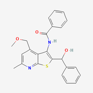 N-{2-[hydroxy(phenyl)methyl]-4-(methoxymethyl)-6-methylthieno[2,3-b]pyridin-3-yl}benzamide