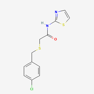 Acetamide, 2-(4-chlorobenzylsulfanyl)-N-thiazol-2-yl-