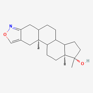 molecular formula C21H31NO2 B15007224 (1S,10aS,12aS)-1,10a,12a-trimethyl-2,3,3a,3b,4,5,5a,6,10,10a,10b,11,12,12a-tetradecahydro-1H-cyclopenta[7,8]phenanthro[2,3-c]isoxazol-1-ol 