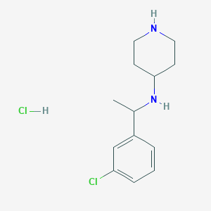 [1-(3-Chloro-phenyl)-ethyl]-piperidin-4-yl-amine hydrochloride