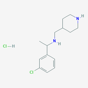 [1-(3-Chloro-phenyl)-ethyl]-piperidin-4-ylmethyl-amine hydrochloride