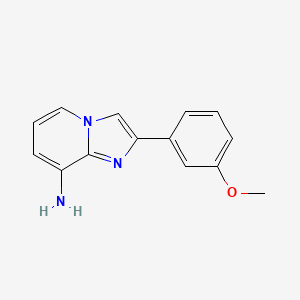 molecular formula C14H13N3O B15007288 2-(3-Methoxyphenyl)imidazo[1,2-a]pyridin-8-amine 