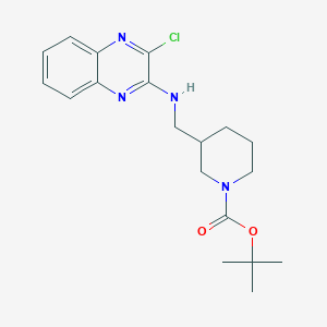molecular formula C19H25ClN4O2 B1500729 3-[(3-Chloro-quinoxalin-2-ylamino)-methyl]-piperidine-1-carboxylic acid tert-butyl ester CAS No. 939986-06-8