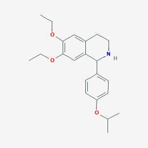 6,7-Diethoxy-1-[4-(propan-2-yloxy)phenyl]-1,2,3,4-tetrahydroisoquinoline