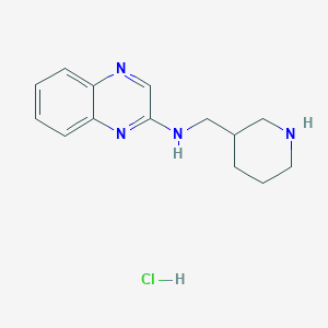 molecular formula C14H19ClN4 B1500731 Piperidin-3-ylmethyl-quinoxalin-2-yl-amine hydrochloride CAS No. 1185319-99-6