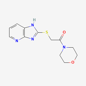 molecular formula C12H14N4O2S B15007339 2-{3H-imidazo[4,5-b]pyridin-2-ylsulfanyl}-1-(morpholin-4-yl)ethan-1-one 