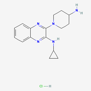 [3-(4-Amino-piperidin-1-yl)-quinoxalin-2-yl]-cyclopropyl-amine hydrochloride