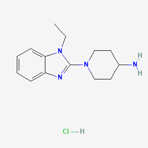 1-(1-Ethyl-1H-benzoimidazol-2-yl)-piperidin-4-ylamine hydrochloride