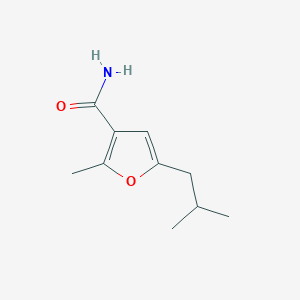 2-Methyl-5-(2-methylpropyl)furan-3-carboxamide