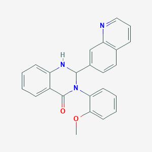 3-(2-methoxyphenyl)-2-(quinolin-7-yl)-2,3-dihydroquinazolin-4(1H)-one