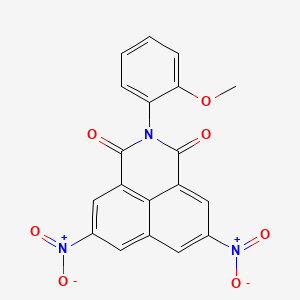 molecular formula C19H11N3O7 B15007443 2-(2-methoxyphenyl)-5,8-dinitro-1H-benzo[de]isoquinoline-1,3(2H)-dione 