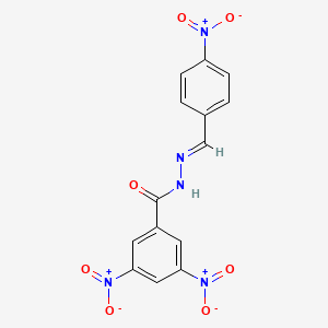 3,5-Dinitro-N'-[(E)-(4-nitrophenyl)methylidene]benzohydrazide