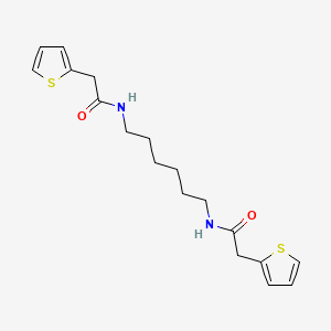 molecular formula C18H24N2O2S2 B15007471 N,N'-hexane-1,6-diylbis[2-(thiophen-2-yl)acetamide] 