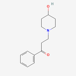 molecular formula C14H19NO2 B1500748 3-(4-Hydroxypiperidin-1-yl)-1-phenylpropan-1-one CAS No. 1146080-18-3