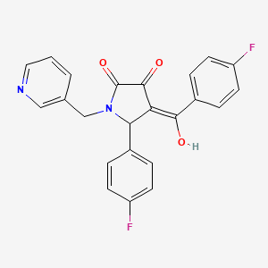 4-(4-fluorobenzoyl)-5-(4-fluorophenyl)-3-hydroxy-1-[(pyridin-3-yl)methyl]-2,5-dihydro-1H-pyrrol-2-one