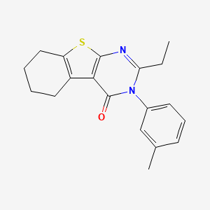 2-Ethyl-3-(3-methylphenyl)-5,6,7,8-tetrahydro[1]benzothieno[2,3-d]pyrimidin-4(3H)-one