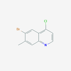 molecular formula C10H7BrClN B1500754 6-ブロモ-4-クロロ-7-メチルキノリン CAS No. 1189106-57-7