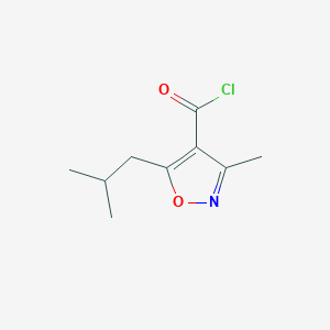 5-Isobutyl-3-methylisoxazole-4-carbonyl chloride