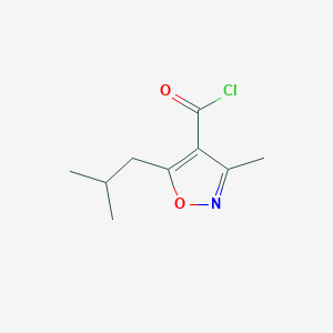 molecular formula C9H12ClNO2 B1500755 5-Isobutyl-3-methylisoxazole-4-carbonyl chloride CAS No. 90415-81-9