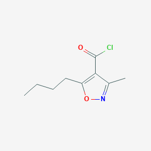 5-Butyl-3-methylisoxazole-4-carbonyl chloride