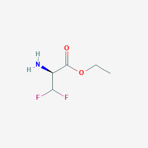 molecular formula C5H9F2NO2 B1500769 Ethyl 3,3-difluoro-D-alaninate CAS No. 773046-41-6