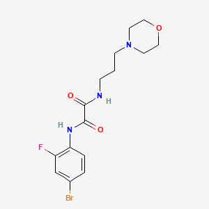 molecular formula C15H19BrFN3O3 B15007718 N-(4-bromo-2-fluorophenyl)-N'-[3-(morpholin-4-yl)propyl]ethanediamide 