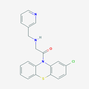 molecular formula C20H16ClN3OS B15007749 1-(2-chloro-10H-phenothiazin-10-yl)-2-[(pyridin-3-ylmethyl)amino]ethanone 