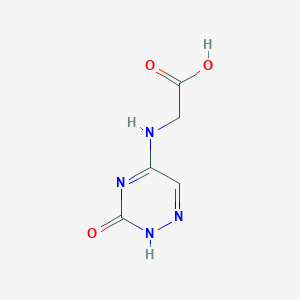 molecular formula C5H6N4O3 B1500776 2-((3-Oxo-2,3-dihydro-1,2,4-triazin-5-yl)amino)acetic acid 