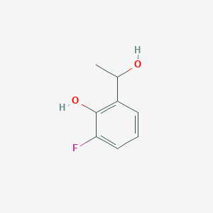 molecular formula C8H9FO2 B1500781 2-Fluoro-6-(1-hydroxyethyl)phenol CAS No. 749929-50-8