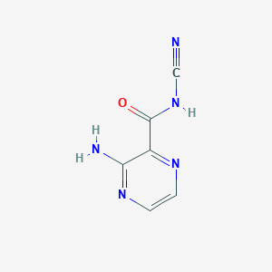 molecular formula C6H5N5O B1500782 3-amino-N-cyanopyrazine-2-carboxamide 