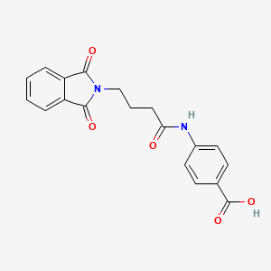 4-{[4-(1,3-dioxo-1,3-dihydro-2H-isoindol-2-yl)butanoyl]amino}benzoic acid