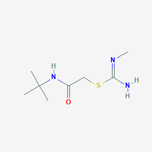 molecular formula C8H17N3OS B15007886 N-Tert-butyl-2-[(N-methylcarbamimidoyl)sulfanyl]acetamide 