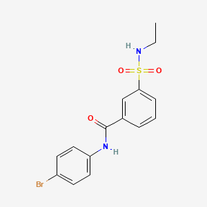 molecular formula C15H15BrN2O3S B15007888 N-(4-bromophenyl)-3-(ethylsulfamoyl)benzamide 